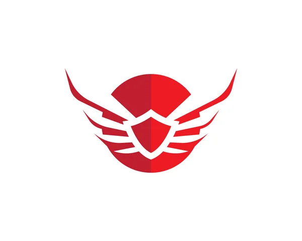 Vorlage für das Logo des Flügelfalken — Stockvektor