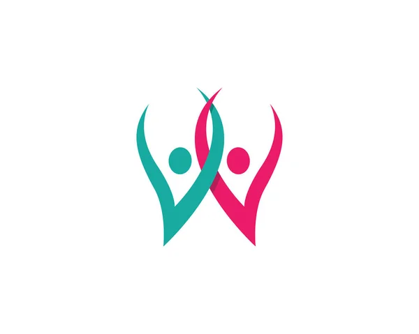 Samhällsvård Logotyp — Stock vektor