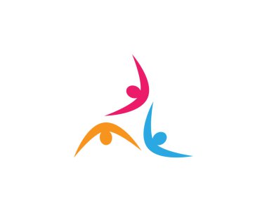 Toplum Bakımı Logo Şablonu Vektör Simgesi