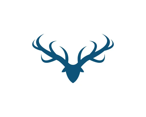 Deer Logo Mallikonen vektor — Stock vektor