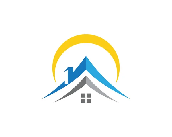 Proprietà e costruzione logo design — Vettoriale Stock