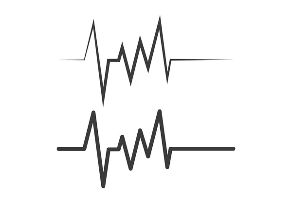Vetor de pulso de batimento cardíaco —  Vetores de Stock
