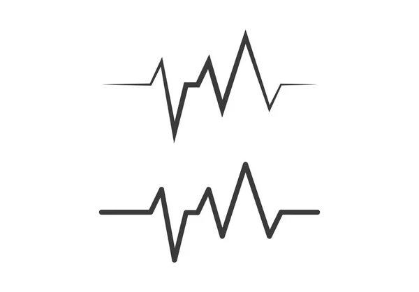 Vecteur d'impulsions cardiaques — Image vectorielle