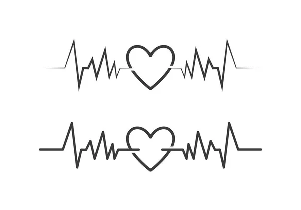 Heartbeat pulse vector — Stock Vector