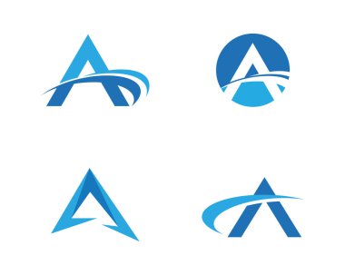 Bir mektup Logo şablonu vektör