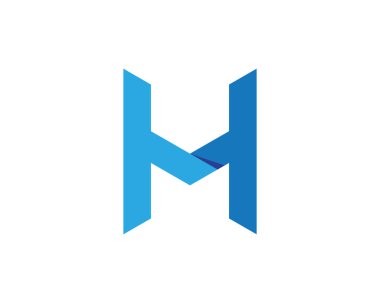 H harfi logo şablonu
