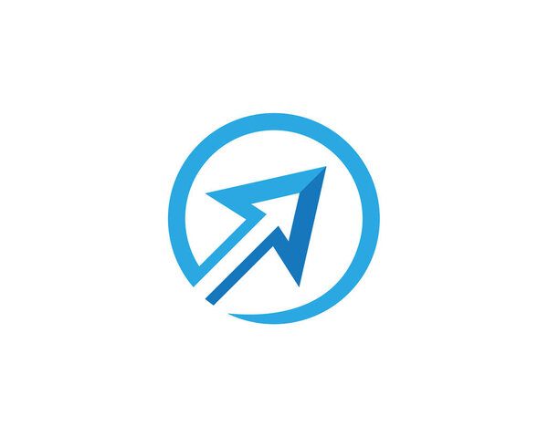 Логотип иконки вектора стрелки
