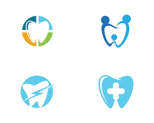 Plantilla de logotipo dental — Vector de stock