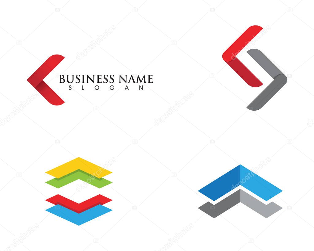 Arrow vector illustration icon Logo Template design