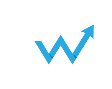 W Harfi Logo Şablonu