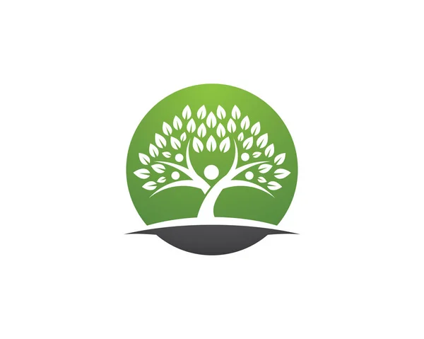 Albero genealogico simbolo icona logo design — Vettoriale Stock