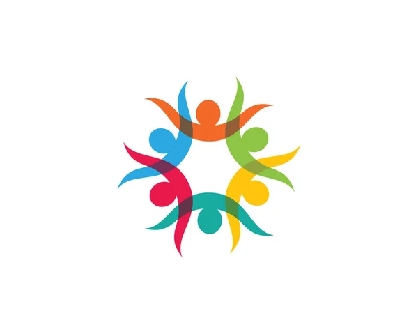 Szablon Logo opieki społecznej Ikona wektora — Wektor stockowy