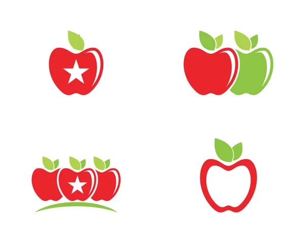 Diseño de ilustración vectorial Apple — Vector de stock