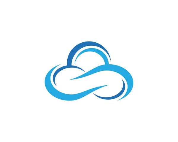 Chmury logo szablon wektor — Wektor stockowy