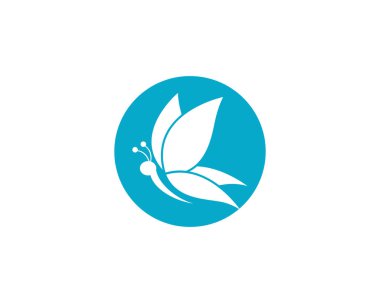 Güzel kelebek logosu şablonu