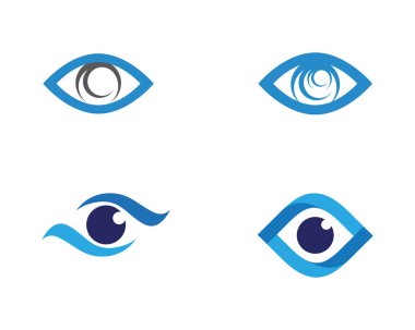 Göz Bakımı vektör logosu tasarımı