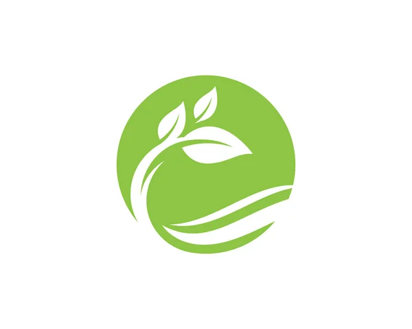 List ekologie příroda Logo šablona — Stockový vektor