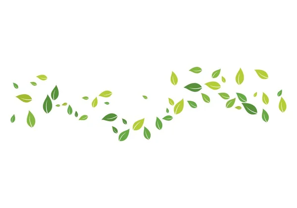 녹색 잎 생태 자연 — 스톡 벡터