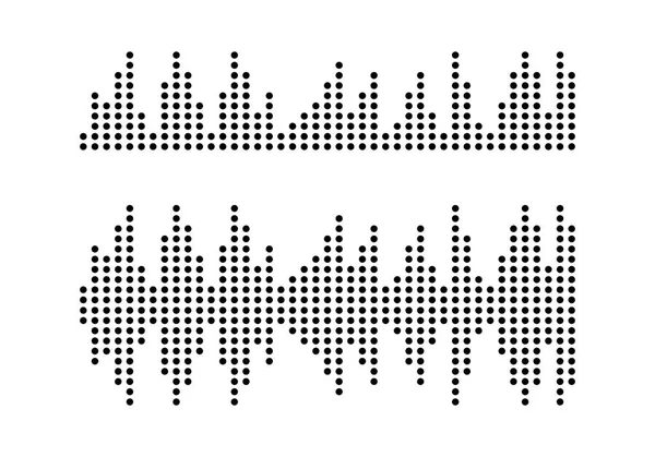 Vector de logotipo de onda de sonido — Vector de stock