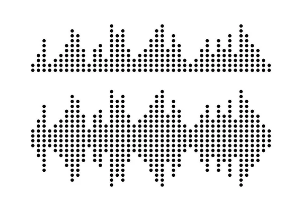 Fala dźwiękowa logo wektor — Wektor stockowy