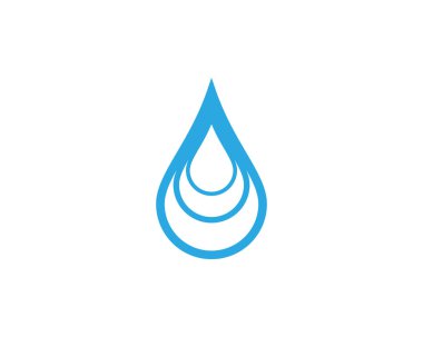 Su damlası Logo Şablonu vektörü