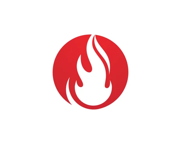 Διάνυσμα προτύπου λογότυπου φωτιάς — Διανυσματικό Αρχείο