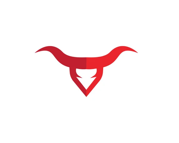 Pictogram van de vector stier Logo sjabloon — Stockvector
