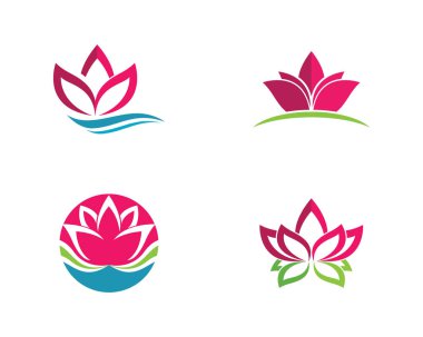 Güzellik vektör lotus çiçek tasarım