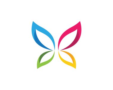 Kelebek logo şablonu