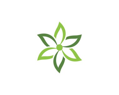 Yaprak ekoloji doğa Logo şablonu