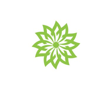 Yaprak ekoloji doğa Logo şablonu