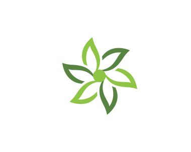 Yaprak ekoloji doğa Logo şablonu