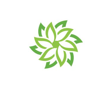 Yaprak ekoloji doğa Logo şablonu