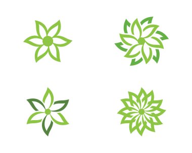 Yaprak ekoloji doğa Logo şablonu