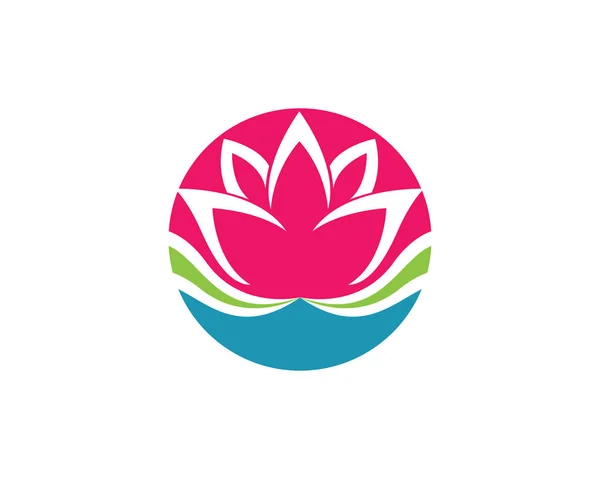 美容ベクトルの蓮の花のデザイン — ストックベクタ