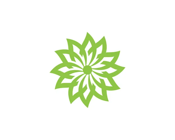 Folha ecologia natureza logotipo modelo — Vetor de Stock