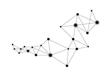 poligonal plan vektör