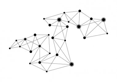 poligonal plan vektör