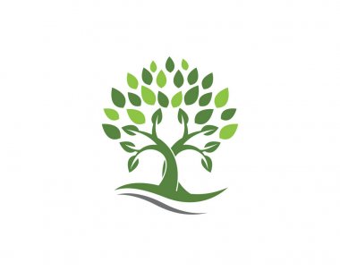 Yaprak ekoloji doğa Logo şablonu