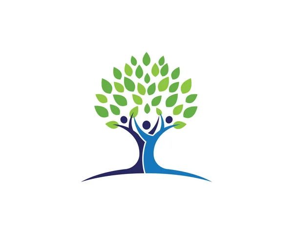 Drzewo genealogiczne ikona logo design — Wektor stockowy
