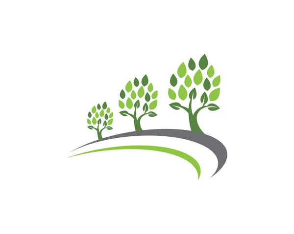 Foglia ecologia natura Logo Template — Vettoriale Stock