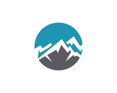 Dağ simgesini Logo şablonu