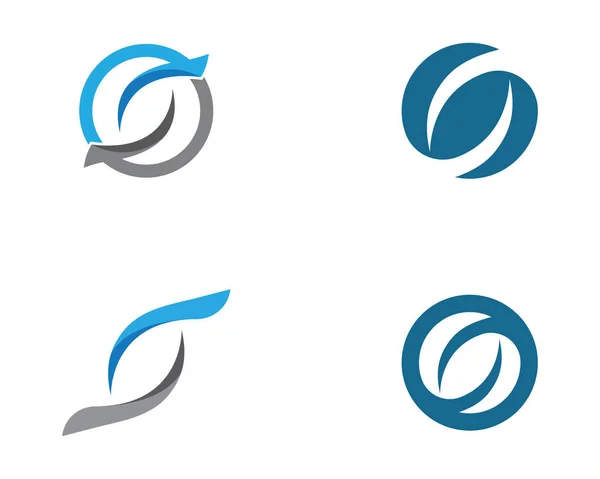 S letra logo diseño vector — Archivo Imágenes Vectoriales