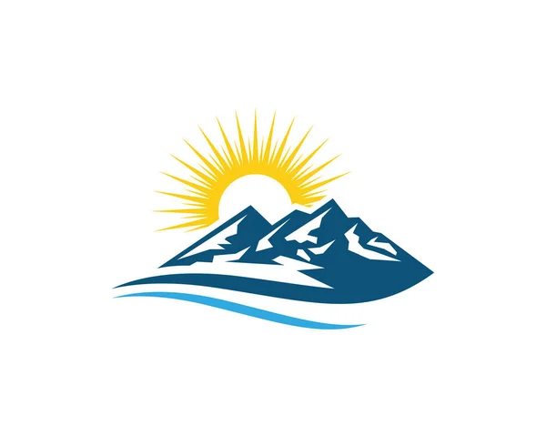 Modelo de logotipo Mountain Icon —  Vetores de Stock