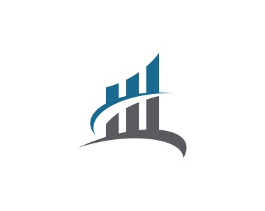 İş finans logo şablonu