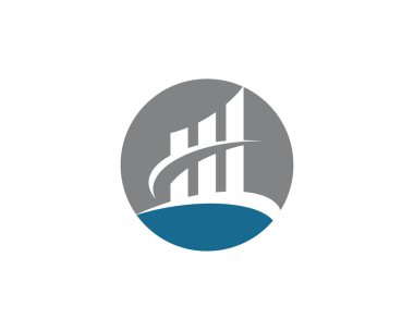 İş finans logo şablonu