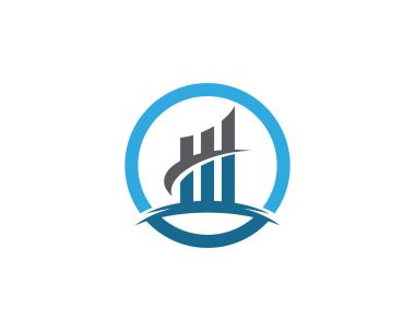 İş finans logo şablonu