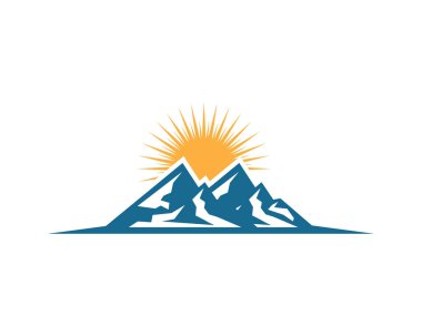 Dağ simgesini Logo şablonu