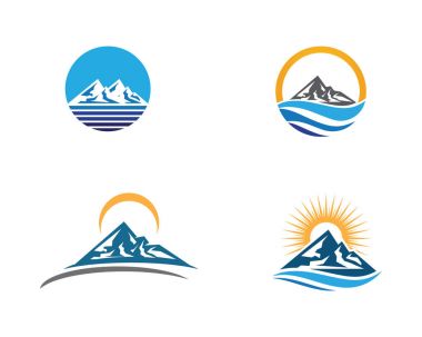 Dağ simgesini Logo şablonu