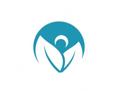 Yaprak ekoloji doğa Logo şablonu